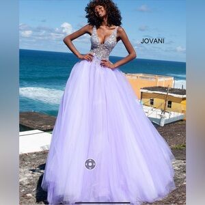Jovani Lilac Evening Gown style # 65379